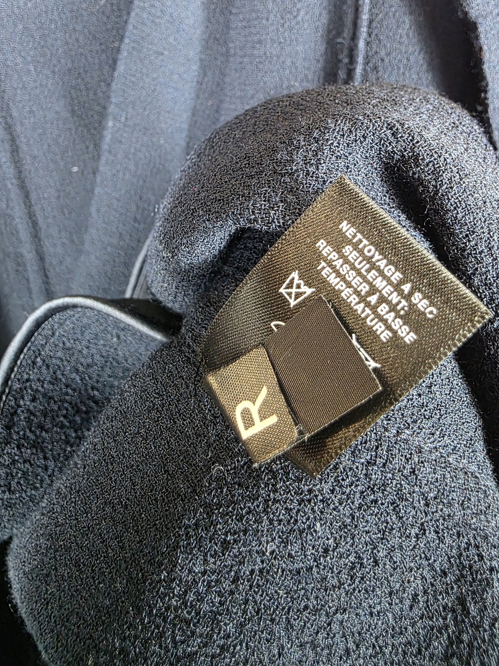 Lafayette 148 New York Navy Open- Flap Front Wool Coat - Picture 5 of 10